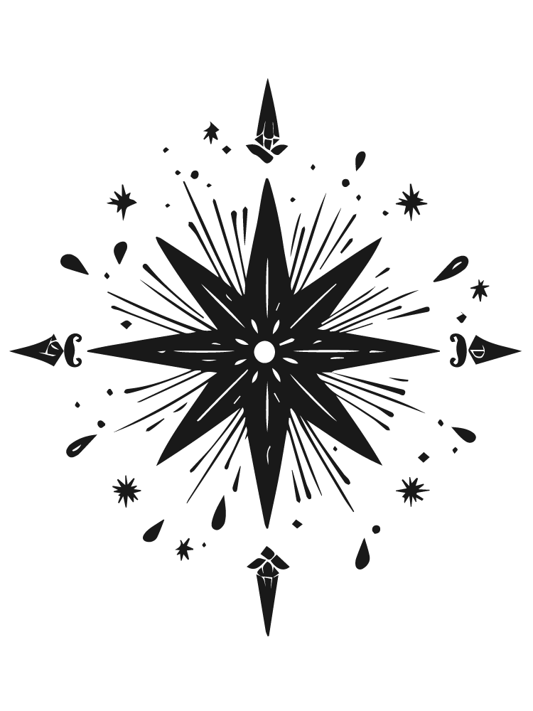 A witchy navigation symbol.